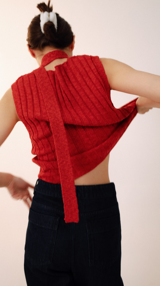 Жилет с лентой "Теплый"