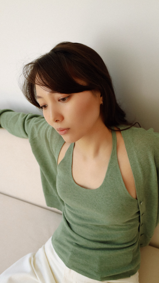 Комплект: топ и кардиган